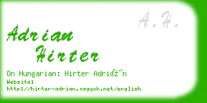 adrian hirter business card